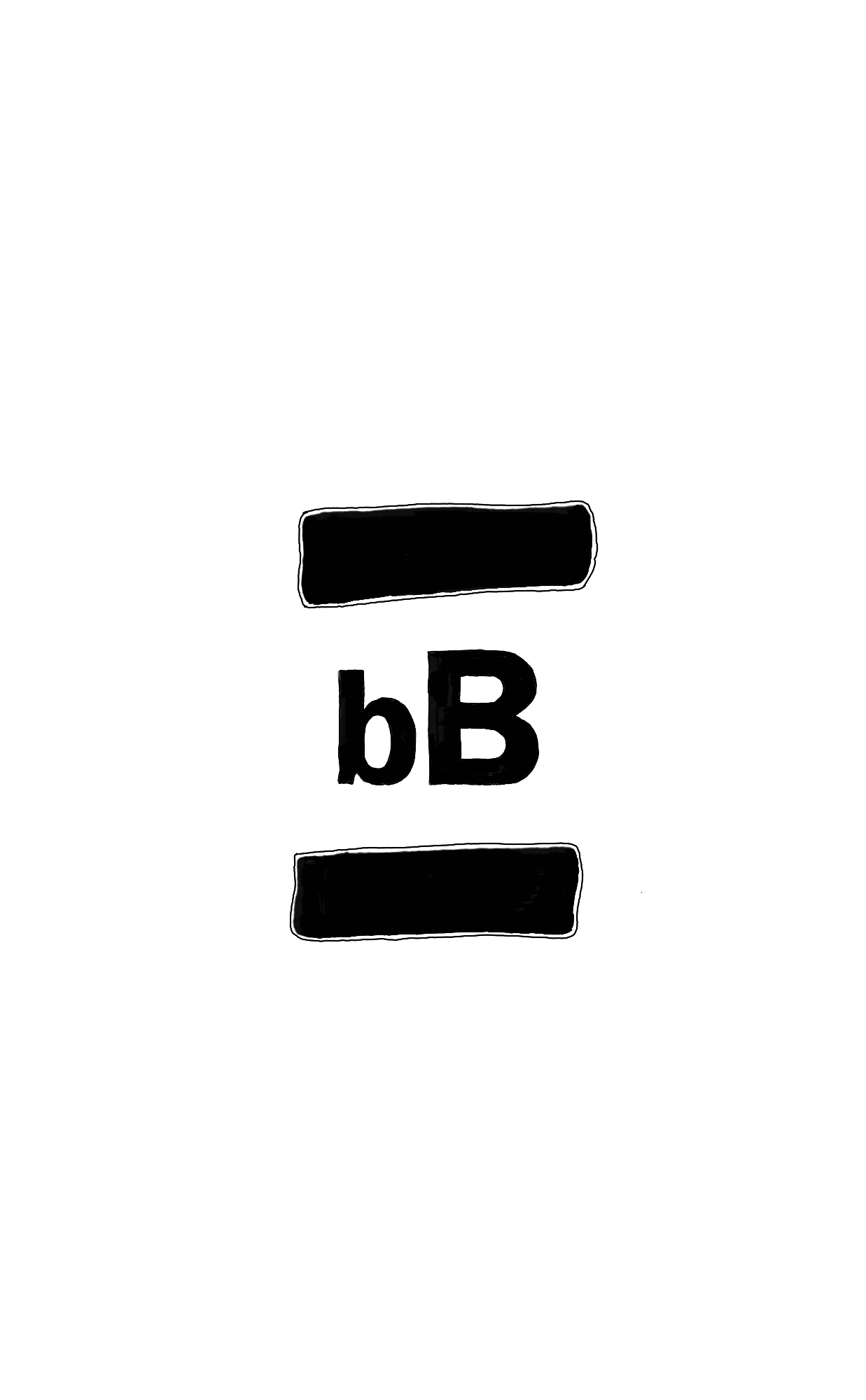 Brainy Bold monogram — bB